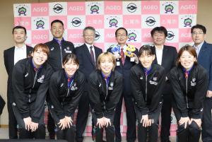メディックスの皆さんと市長