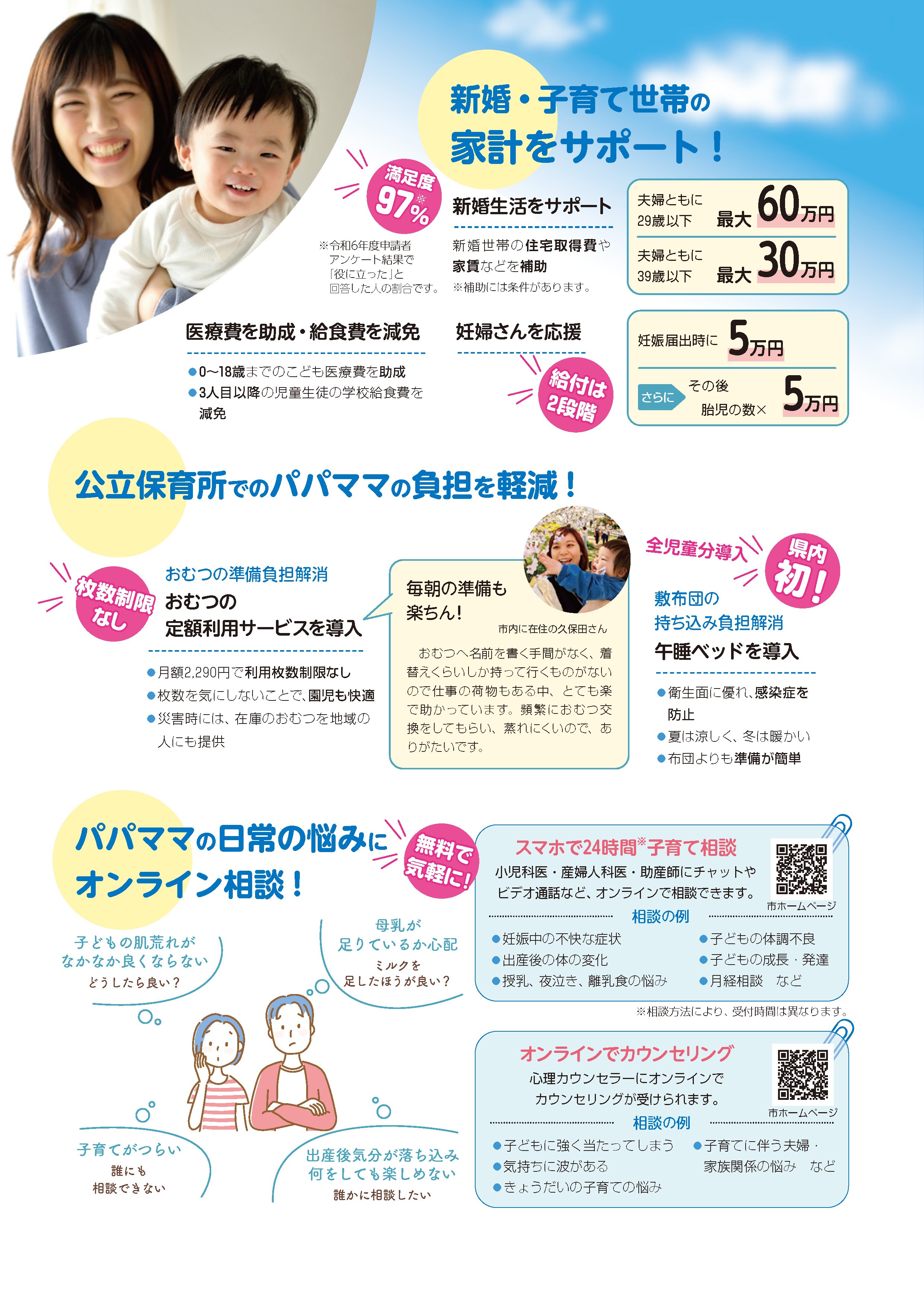 子育て環境No.1のまちへ! ~未来を担う子どもたちをまちが一緒に育みます~