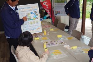 ガス管で万華鏡づくり