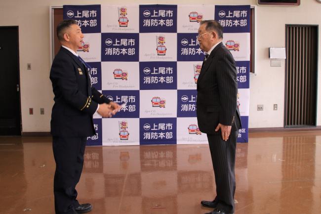 上尾市消防協力者表彰式
